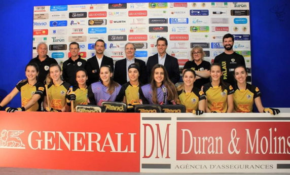 1er equip femení Hoquei Palau temporada 2018-19