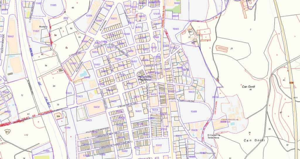 Imatge cartogràfica Cadastre Palau