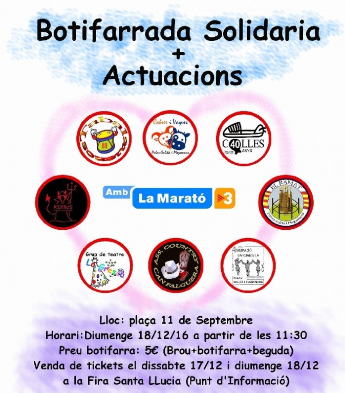 Cartell actes Marató 2016