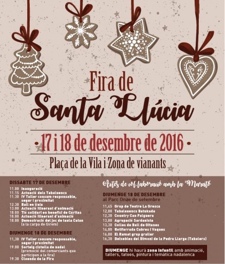 Cartell Fira Sta Llúcia 2016