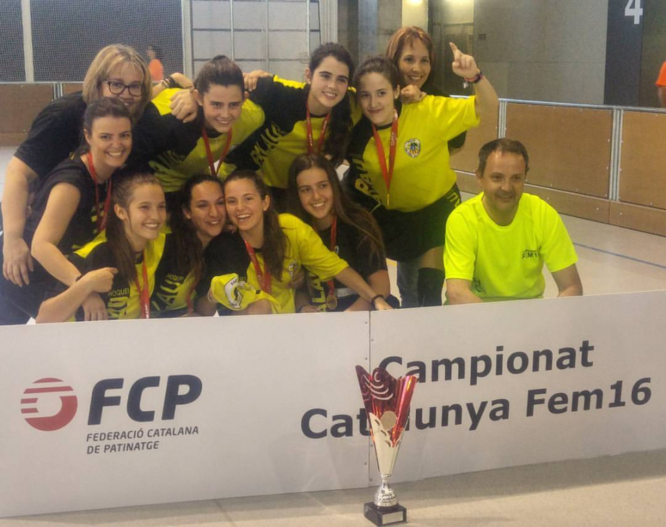 Noies Hoquei sub 16 Campiones Catalunya