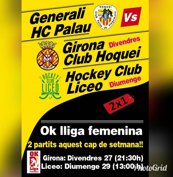 Cartell partits noies Hoquei 27 i 29 oct 2017