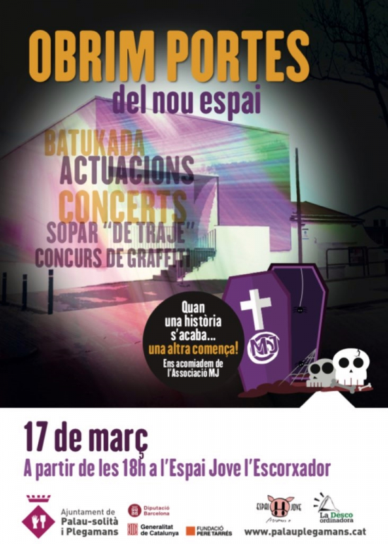 Cartell Inauguració ampliació Escorxador 2018