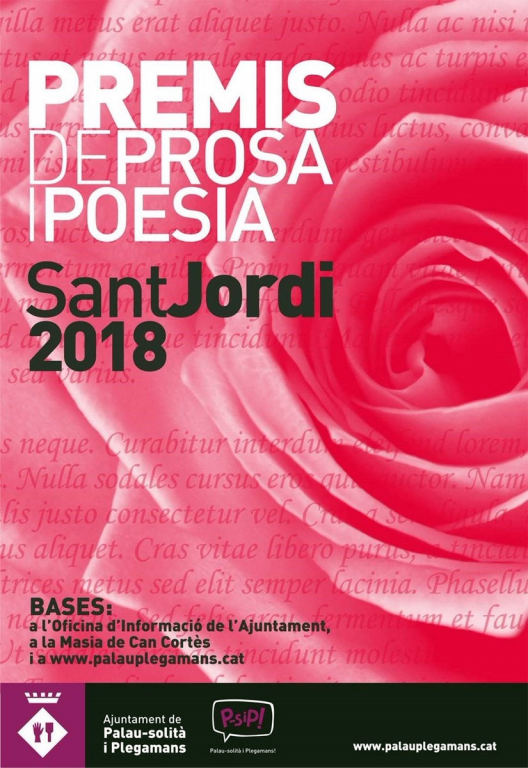 Cartell Premis Sant Jordi 2018