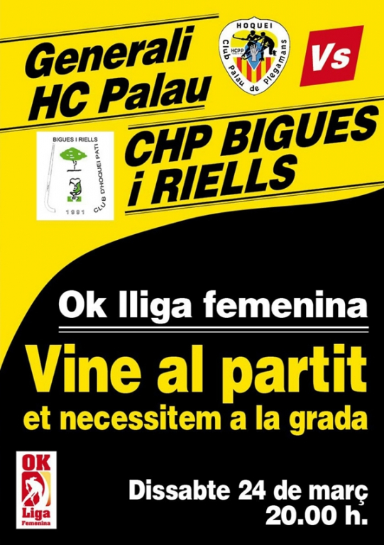 Cartell Hoquei noies Bigues 24 març 2018