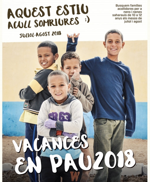 Cartell acollida Sahara