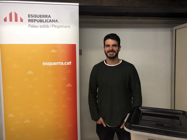 Oriol Lozano alcaldable ERC Palau 2019