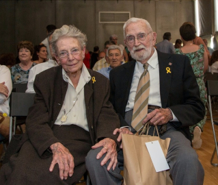 Ramon Folch i Camarasa amb la seva dona 50 anys Marinada abril 2018.jpg