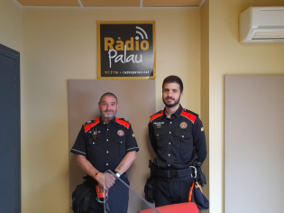 José Rubio, president de Protecció Civil i Carles Ruiz, tresorer